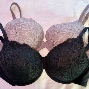 NWT Skims 38D New Bras (T-Shirt + Lace Push Up) Set of 2